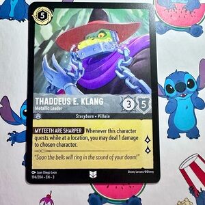 thaddeus e klang 194/204 - uncommon — disney lorcana: into the inklands